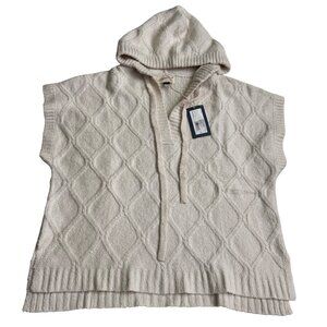 Universal Thread Womens Ivory Hooded Sleeveless Pullover Sweater size large